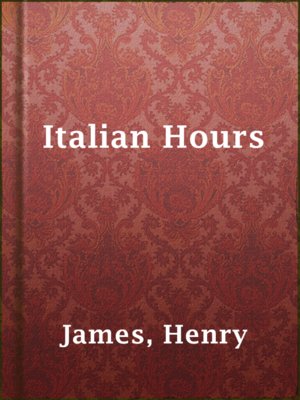 cover image of Italian Hours